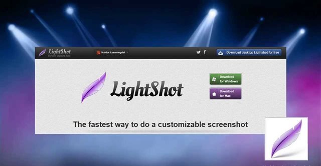 Lightshot software is a special program for taking screenshots from the desktop