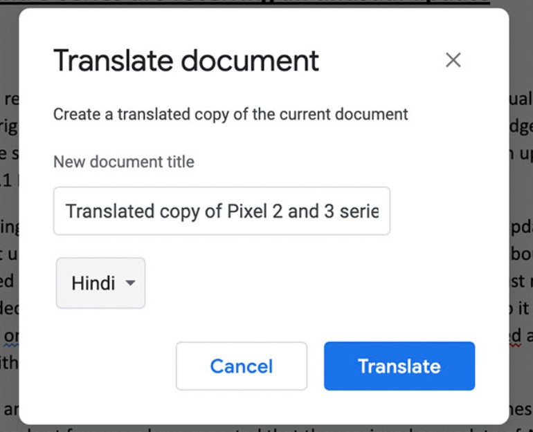 Translate a text file in Google Drive