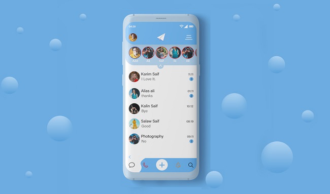 View other people's stories on Telegram