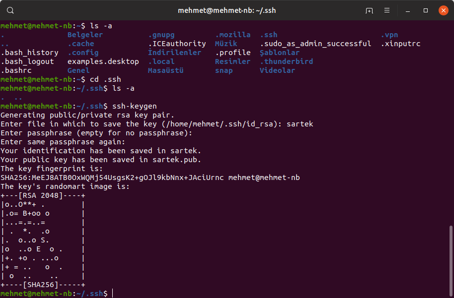 Mkdir метод js. Как узнать пароль от SSH на Ubuntu.