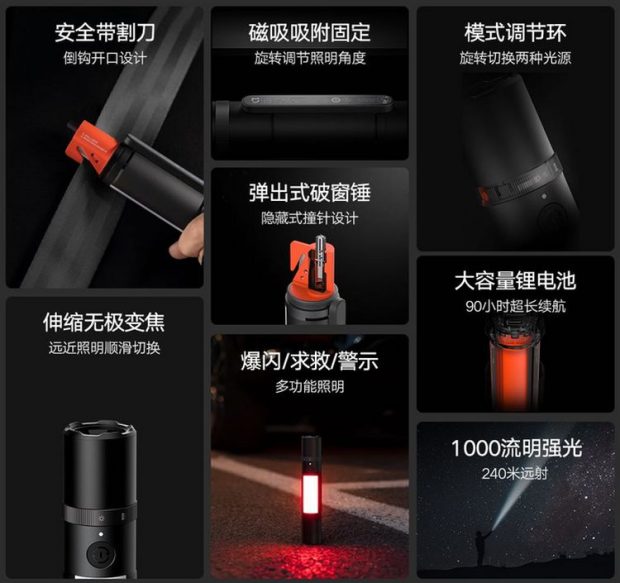 Xiaomi Mijia multifunctional flashlight