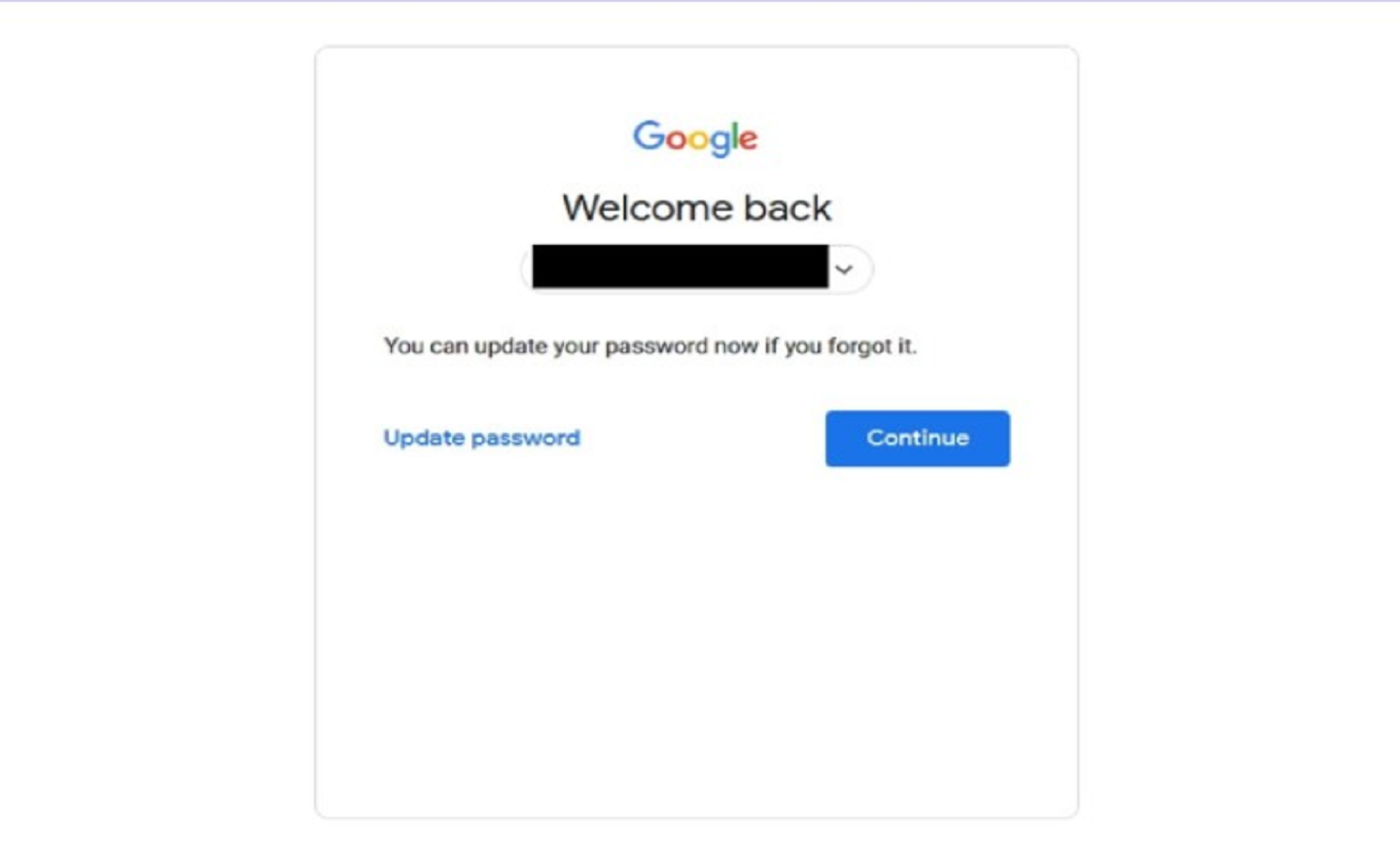 Forgotten Gmail password