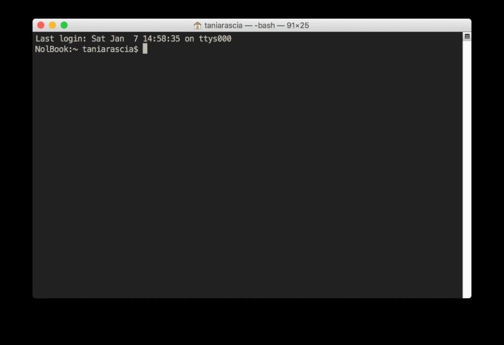 screenshot of linux command line settings