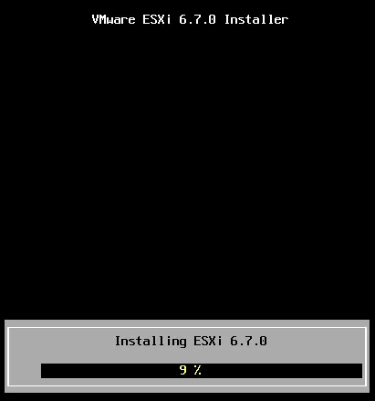 Installing ESXI 6.7 - Step Ten