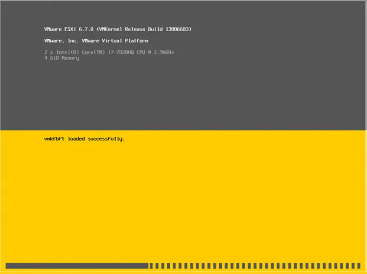 Installing ESXI 6.7 - Step Two