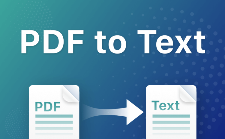 Convert PDF Text Files
