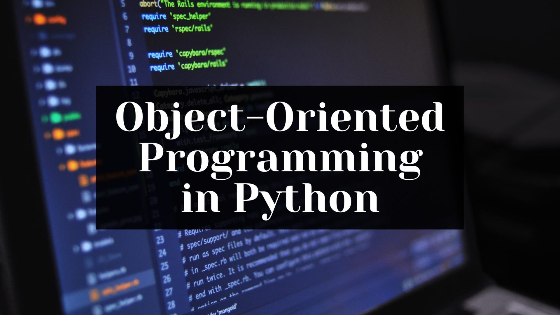 Classes and Object-Oriented Programming