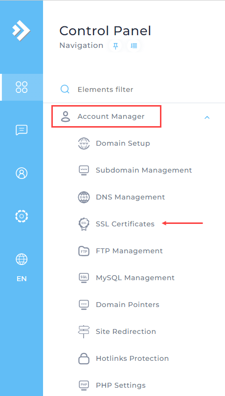 SSL certificate