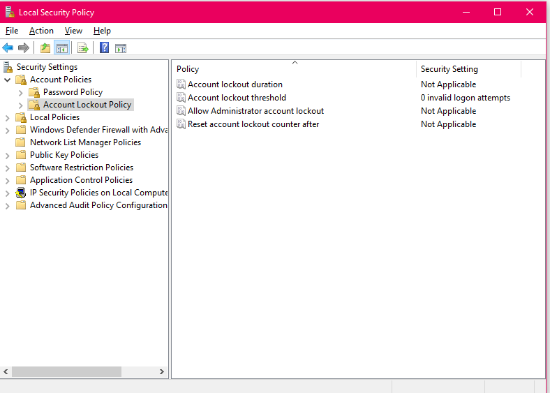Recommended settings to prevent frequent lockouts